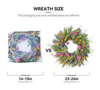 per corona colorata 22 pollici per anteriore interno esterno per decorazione