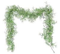 per corona di per vite Artificiale 170cm in Plastica per corona(White) | Design realistico, fiori eterni, per vite naturale, perfetto per feste autunnali e natalizie, uso interno ed esterno