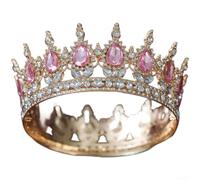 per corona Nuziale Barocca in Lega con Strass per Sposa per | Lega durevole e strass brillanti, design barocco sbiadire nel tempo(G)