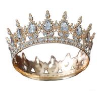 per corona Nuziale Barocca in Lega con Strass per Sposa per | Lega durevole e strass brillanti, design barocco sbiadire nel tempo(D)