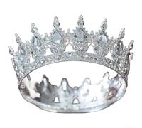 per corona Nuziale Barocca in Lega con Strass per Sposa per | Lega durevole e strass brillanti, design barocco sbiadire nel tempo(A)