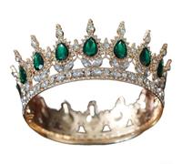 per corona Nuziale Barocca in Lega con Strass per Sposa per | Lega durevole e strass brillanti, design barocco sbiadire nel tempo(F)