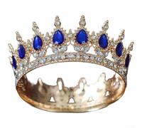 per corona Nuziale Barocca in Lega con Strass per Sposa per | Lega durevole e strass brillanti, design barocco sbiadire nel tempo(K)