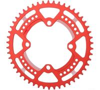 per corona Singola Anticaduta 104BCD per Escursioni per corona | Alluminio 7075 per t6, anodizzato , colore , 46 denti, ideale per sentieri rocciosi(50T Red)