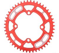 per corona Singola Anticaduta 104BCD per Escursioni per corona | Alluminio 7075 per t6, anodizzato , colore , 46 denti, ideale per sentieri rocciosi(48T Red)