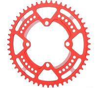 per corona Singola Anticaduta 104BCD per Escursioni per corona | Alluminio 7075 per t6, anodizzato , colore , 46 denti, ideale per sentieri rocciosi(52T Red)