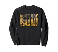 Per corridori: Don't Cry - Run! Vintage Rust Style Felpa