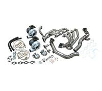 Per Corvette C5 C6 Doppio Turbo Caldo Parti Kit T4 Turbos Wastgates Olio Linee