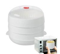 Per Cottura A Vapore Duo - Stoviglie Per Il Riscaldamento A Microonde, Coperchio Per Il Rilascio Del Vapore Integrato, Recipiente Per Riscaldamento Durablies | Attrezzatura Culinaria Domestica