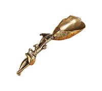 per Creative Tea Scoop Pala Ottone Radice di Rame Stoviglie Cucchiaio da Caffè Cucchiaino da Tè Pet Cerimonia Ice C Pala