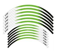 Per CRF 250F 2019-2021 Accessori Per Moto Cerchi Da 21"18" Adesivi Decalcomanie Set Di Strisce Riflettenti(Style 4)