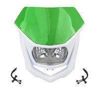 Per CRF Per Suzuki KLX150 WR450 Motocross Faro Universale Per Moto Lampada Alogena Accessori FANALE ANTERIORE(Green White)