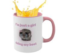per criceti triste, in ceramica decorata con papillon, divertente da caffè per criceti tristi, mosche divertenti, tazze da caffè uniche da 350 ml, per donne e uomini, per gli amanti