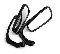 Per Cromo/Nero Moto L Bar Retro Specchietto Retrovisore Stelo In Alluminio E Alloggiamento In Plastica ABS Specchietto Retrovisore Specchi Laterale