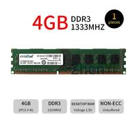 Per Crucial 4GB 2GB DDR3 PC3-10600U 1333MHz 240Pin 1.5V DIMM Desktop Memory IT