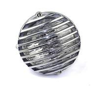 Per Cruiser Per Chopper Per Bobber Per XS650 Motociclo Faro Anteriore In Lega Vintage Smerlato Griglia Alettata Lampada Abbagliante/Lontano Luci Anteriori(Polish)