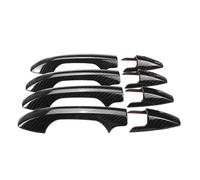 Per CRV 2007 2008 2009 2010 2011 8 Pezzi Maniglie Esterne Cromate Per Porte Rivestimenti Porte Esterne Adesivi Per Auto Accessori Per Auto Maniglia Porta Esterna Lato(8Piece Carbon fiber)