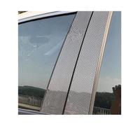 Per CRV 4dr 2007 2008 2009 2010 2011 6 Pezzi Set Di Montanti Per Finestrini A Specchio Nero Per Auto Copriporta Adesivo(Carbon Fiber look)