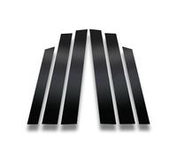 Per CRV 4dr 2007 2008 2009 2010 2011 6 Pezzi Set Di Montanti Per Finestrini A Specchio Nero Per Auto Copriporta Adesivo(Blacck)