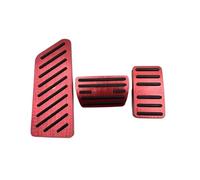 Per CRV CR-V CR V 2017 2018 2019 2020 2021 2022 AT MT Pedali Copripiedi Poggiapiedi Accessori Acceleratore Pedale Del Freno Copertura pastiglia pedale frizione freno(Red 3 pieces)