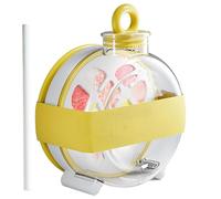 per cubetti di ghiaccio, a prova di perdite, 300 ml, bottiglia d'acqua con cannuccia, utensili da cucina e gadget per esterni, auto, interni, estate, bevande e viaggi