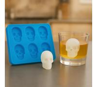 Per cubetti di ghiaccio dalla forma perfetta, vaschetta per ghiaccio in silicone resistente e congelante, con coperchio, per cocktail, whisky e bevande. Zjh759 (Blue, 17cm)