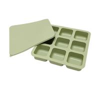 per cubetti di ghiaccio in silicone | 9 scomparti riutilizzabili in silicone con coperchio | stampo per cubetti di ghiaccio quadrati - per cocktail, whisky, caffè, bar, bevande, cucina