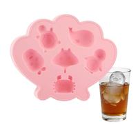 per cubetti di ghiaccio in silicone per congelatore - Stampo in silicone riutilizzabile con motivo animali | facili da staccare, per casa, feste, campeggio e