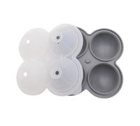 per cubetti di ghiaccio, in silicone, riutilizzabili, per cubetti di ghiaccio, per whisky, 4 cavità, in silicone, facile rilascio per crusca