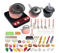 Per Cucina Per Bambini Giocattolo | 71 Pezzi Set Di Pentoline Per Giocare A Cucinare E Simulare | Con Suoni E Per Set Di Gioco Della Cucina Giocattolo - per Ragazze e Ragazzi di 3-8 Anni per Cucinare