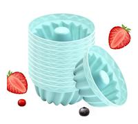 Per Cupcake In Silicone - Silicone 2,56x2,56x1,1 Pollici | Pirottini Per Muffin | Ṕer Muffin Riutilizzabili Da 12 Pezzi - 84 G | P̀er Śtampi P̃er Pasticceria, Halloween, Natale, Complean