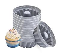 Per Cupcake In Silicone - Silicone 2,56x2,56x1,1 Pollici | Pirottini Per Muffin | Ṕer Muffin Riutilizzabili Da 12 Pezzi - 84 G | P̀er Śtampi P̃er Pasticceria, Halloween, Natale, Complean