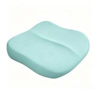 per cuscino Alzasedia Auto 10cm Schiuma Memoria per cuscino(Light Green) | Schiuma memoria alta densità, forma ergonomica, riduce pressione coccige, ideale guida lunga