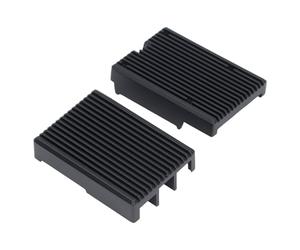 per Custodia in Alluminio Rasp Pi 5, Custodia in Metallo per Ras Pi 5 8 GB 4 GB 2 GB 1 GB con Ventola PWM, Pulsanti di Accensione e Dissipatori di Calore in Rame, Guscio con