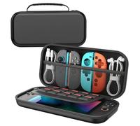 per Custodia Nintendo Switch 2 per 2025, Custodia Rigida con Dock per 10 Giochi, Case Protettiva Portatile per Nintendo Switch 2, Custodia da Viaggio con Impugnatura