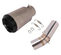 Per D&ucati Per Diavel 1200 Sistema Di Scarico Modificato Collegamento Intermedio Tubo Di Scarico Da 60 Mm Silenziatore DB Killer Moto Silenziatore Posteriore(3 Stainless Steel)
