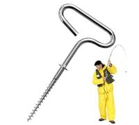 per da sul ghiaccio, picchetto da sul ghiaccio, pratico picchetto da filettato per capanno da sul ghiaccio, strumento versatile per ancoraggio da su ghiaccio