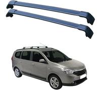 per Dacia LODGY 5 Door MPV 2012-2021 Barre Portatutto Portapacchi, Portatutto da Tetto Alluminio per Bagagli Barre Trasversali Portata complessiva 75 kg