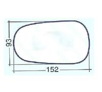 PER DACIA LOGAN BERLINA VETRO SX CROMATO ASF PER SPECCHIETTO RETROVISORE