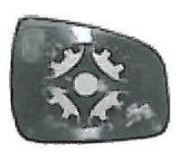 PER DACIA LOGAN MCV DAL 2007> VETRO+PIASTRA DX CROMATO PER SPECCHIO RETROVISORE