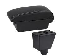 Per Dacia Per Dokker Box Bracciolo Bracciolo Per Auto Contenuto Centrale Box Portaoggetti Per Auto Con Prodotti Con Interfaccia USB(B3 Black white Line 3 usb)