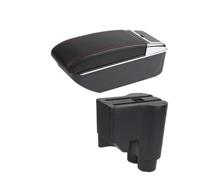 Per Daihatsu Per Sirion Per Materia 2007-2015 Box Bracciolo Auto Scatola Di Immagazzinaggio Retrofit Accessori Auto Console Centrale(B red line NO USB)
