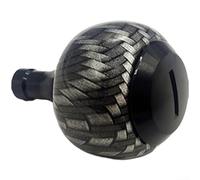 Per Daiwa 23 Exceler Per Lt Reel Round Ball Grip Manopola Cnc Alluminio Fibra di Carbonio Maniglia di Pesca Parti Nero Rosso Marrone Grigio (nero)