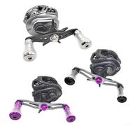 Per Daiwa Tatula Fuego Exceler Caldia Prorex e per Stradic Cardif Baitcasting Reel Cnc Lega di Alluminio Maniglia Manopola Con Cuscinetti Colore Oro 36mm (blu)