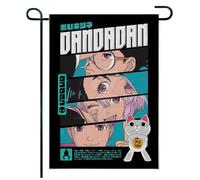 Per Dan-Da-Dan Bandiera giardino colorata, Bandiera artistica giardino decorazione estiva, Ideale per terrazzo e cortile domestico, tessuto(A6,70 * 100cm)