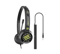 per danyin dt326 computer desktop montato sulla testa per bambini che impara le cuffie a filo con cavo per microfono l