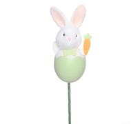 per decorazione Pasquale Coniglio DIY 35cm per Uova per decorazione | Design incantevole, tocco whimsical, perfetto per celebrazioni pasquali, crea atmosfera festosa(Light green)