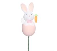 per decorazione Pasquale Coniglio DIY 35cm per Uova per decorazione | Design incantevole, tocco whimsical, perfetto per celebrazioni pasquali, crea atmosfera festosa(Pink)