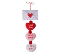 per decorazione per cuore Pendente Romantico 19cm per decorazione | Materiale leggero, dimensioni 19x13x49cm, colore vibrante, estetica elegante, nessun ingombro