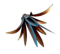 per decorazione per giardino Ferro 56cm Verniciata Artistica(Blue with H pole)